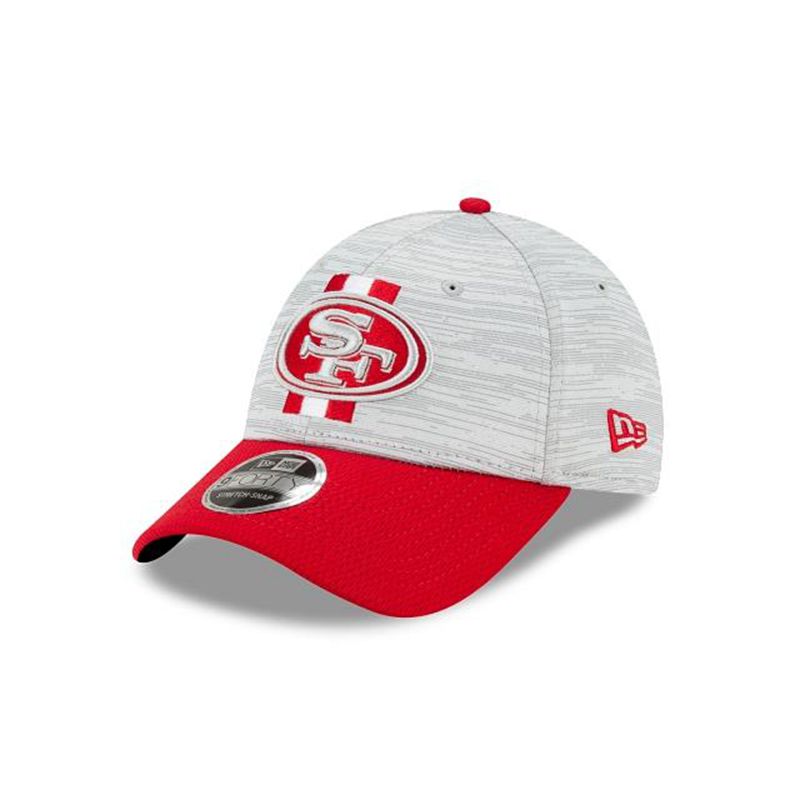 NFL San Francisco 49ers Official Training Stretch Snap 9Forty Adjustable (ROP5228) - Red New Era Caps